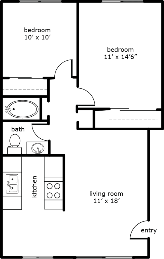 Floor Plans of Greenfield Village in Tigard, OR